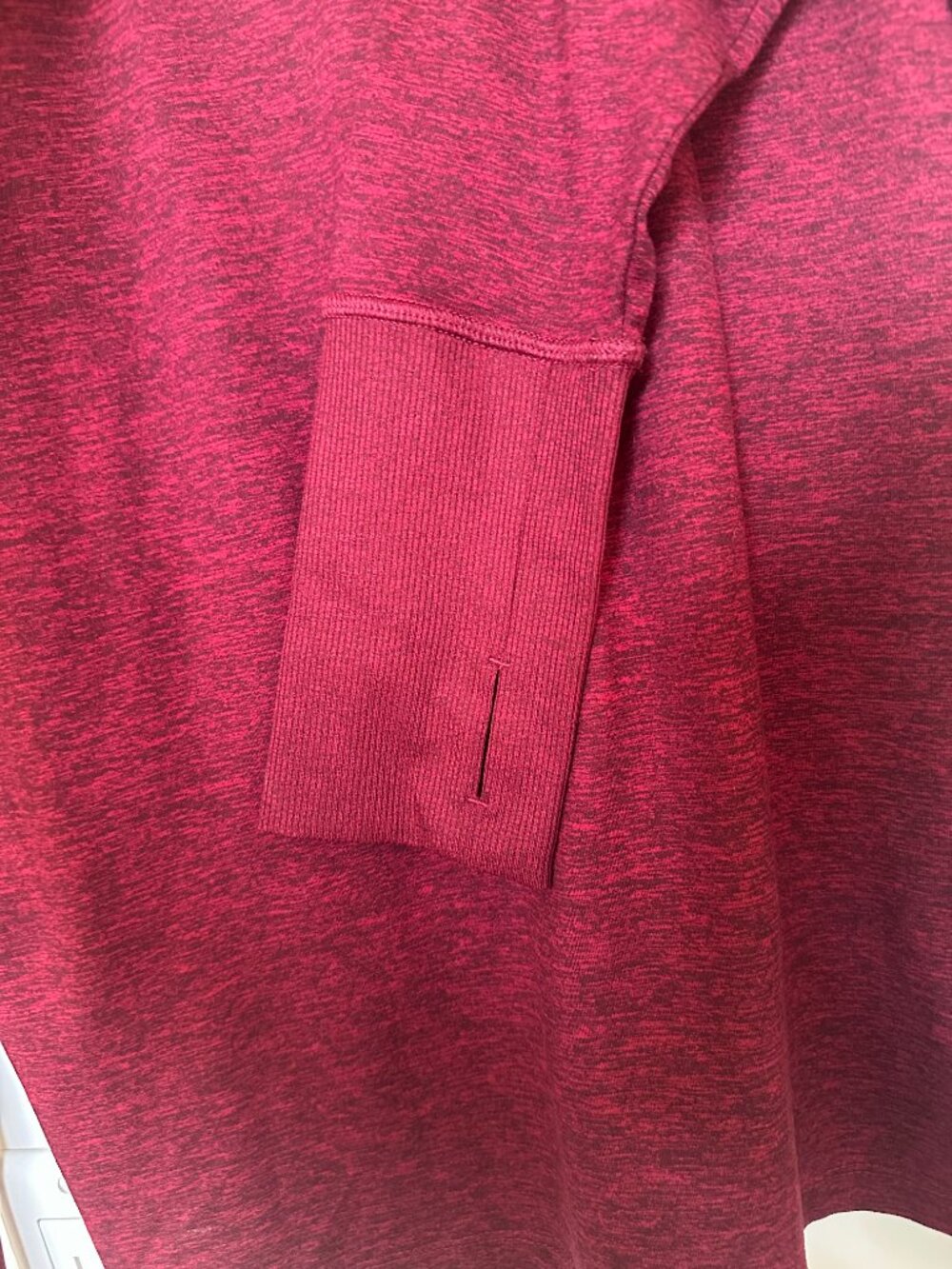 Nike Running Dri Fit Long Sleeve Red Top Size Medium - Picture 3 of 5